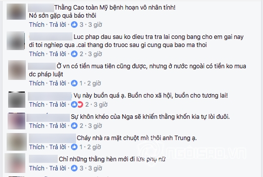 Cao Toàn Mỹ, sao nam Việt, Hoa hậu Trương Hồ Phương Nga, sao Việt lên tiếng vụ hoa hậu Phương Nga, sao Việt